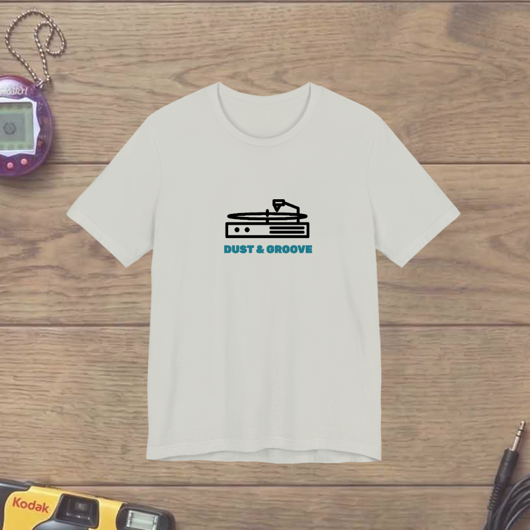 DUST & GROOVE custom tee design