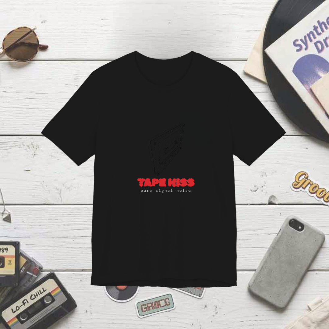 TAPE HISS custom tee design