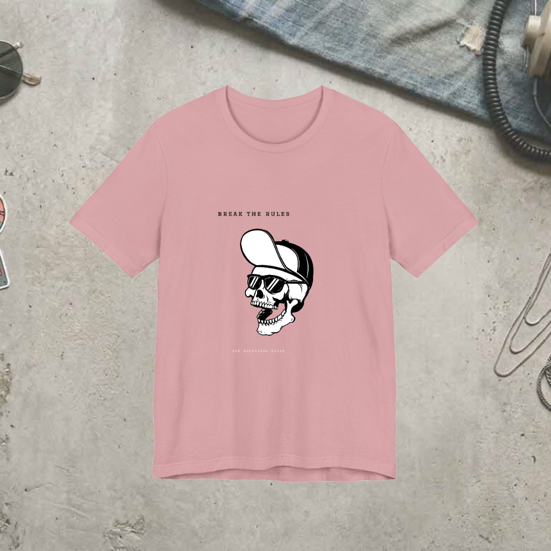Break The Rules custom tee design