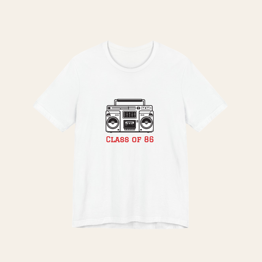 Class of 86 custom tee design
