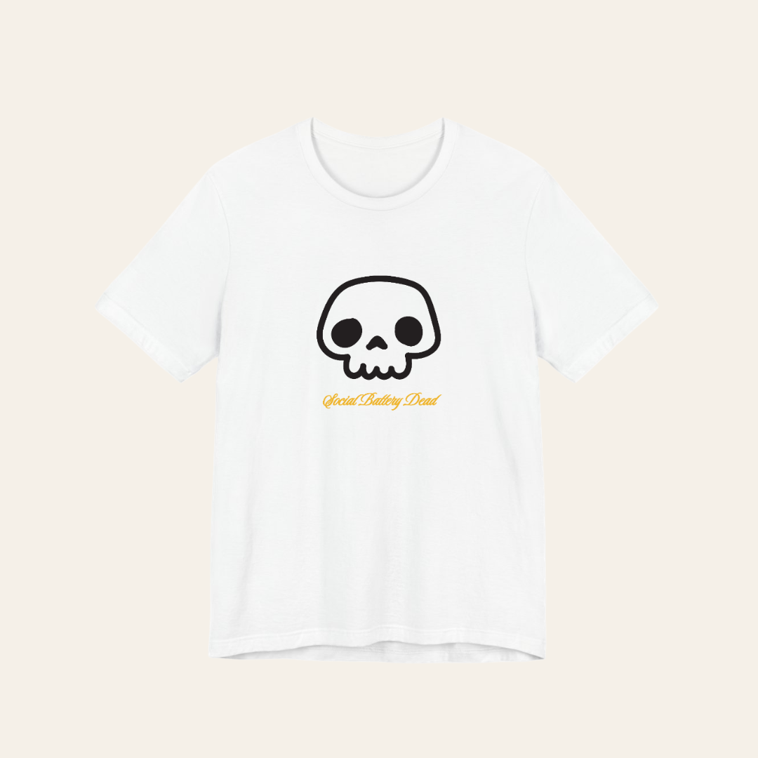 Social battery dead custom tee design